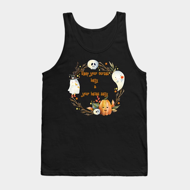 Keep Your Hexes Sexy Tank Top by ThriceCursedPod